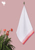 Handloom Cotton Bath Towel With Block Print Border